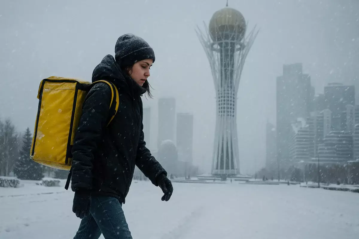 «Где ваша человечность?»: астанчанка возмутилась заказами в непогоду