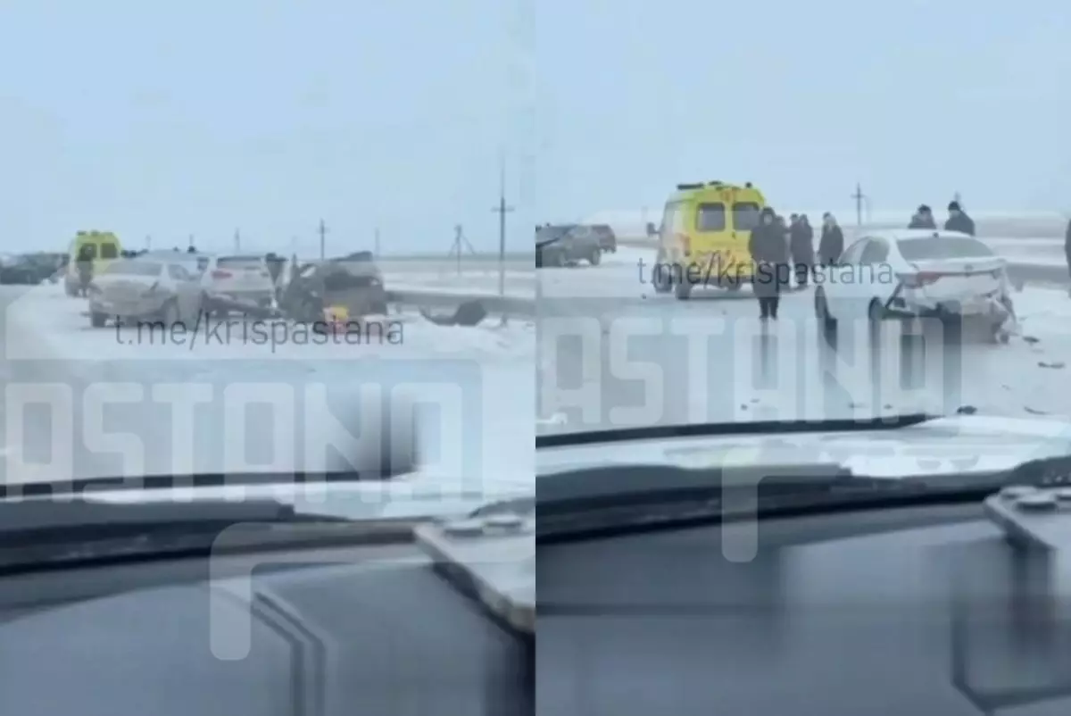 Астана маңында жантүршігерлік жол апатынан бір жолаушы қаза тапты (ВИДЕО)