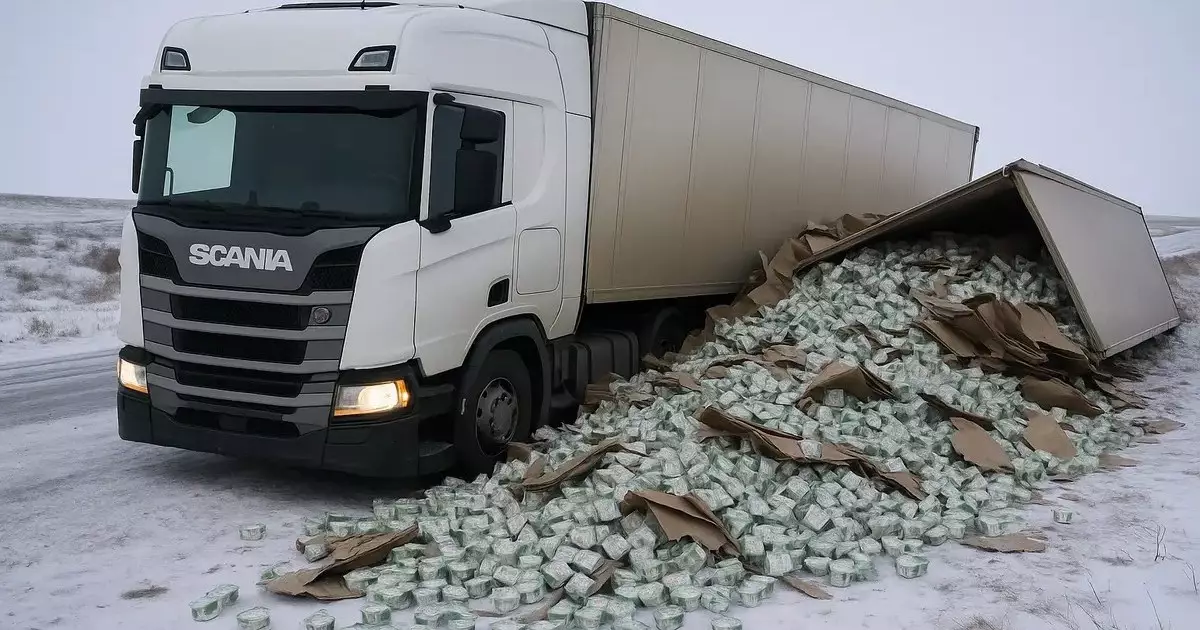  Маңғыстауда йогурт тиеген жүк көлігі аударылып кетіп, оны халыққа тегін таратып берді 