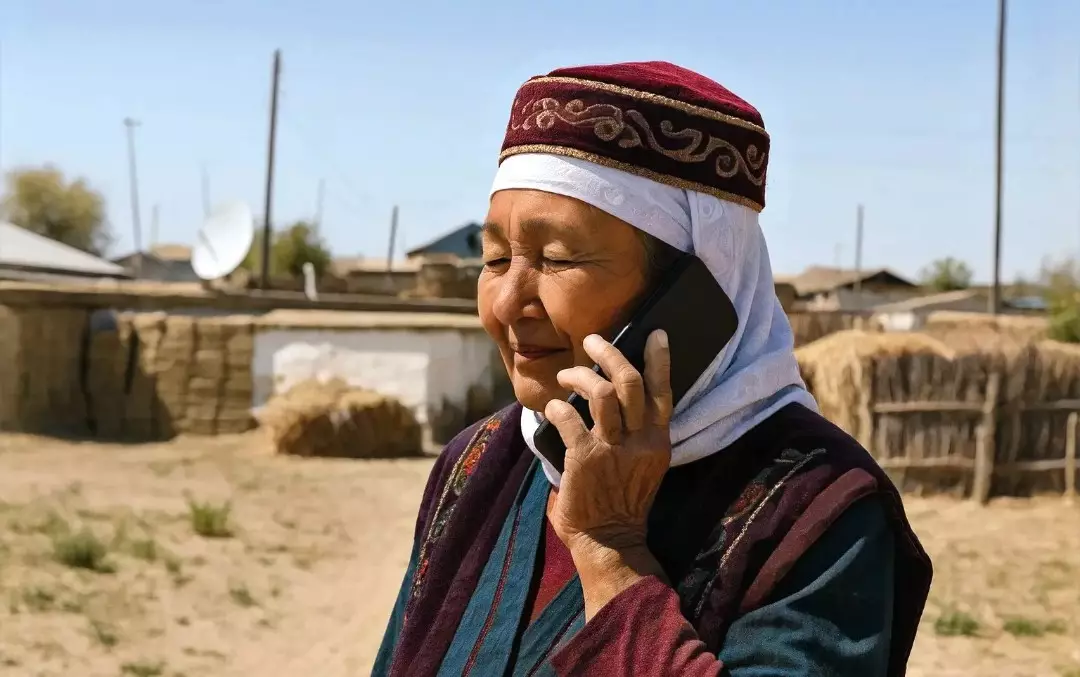 Казахстан провел первый тестовый звонок на сотовый телефон через спутник.