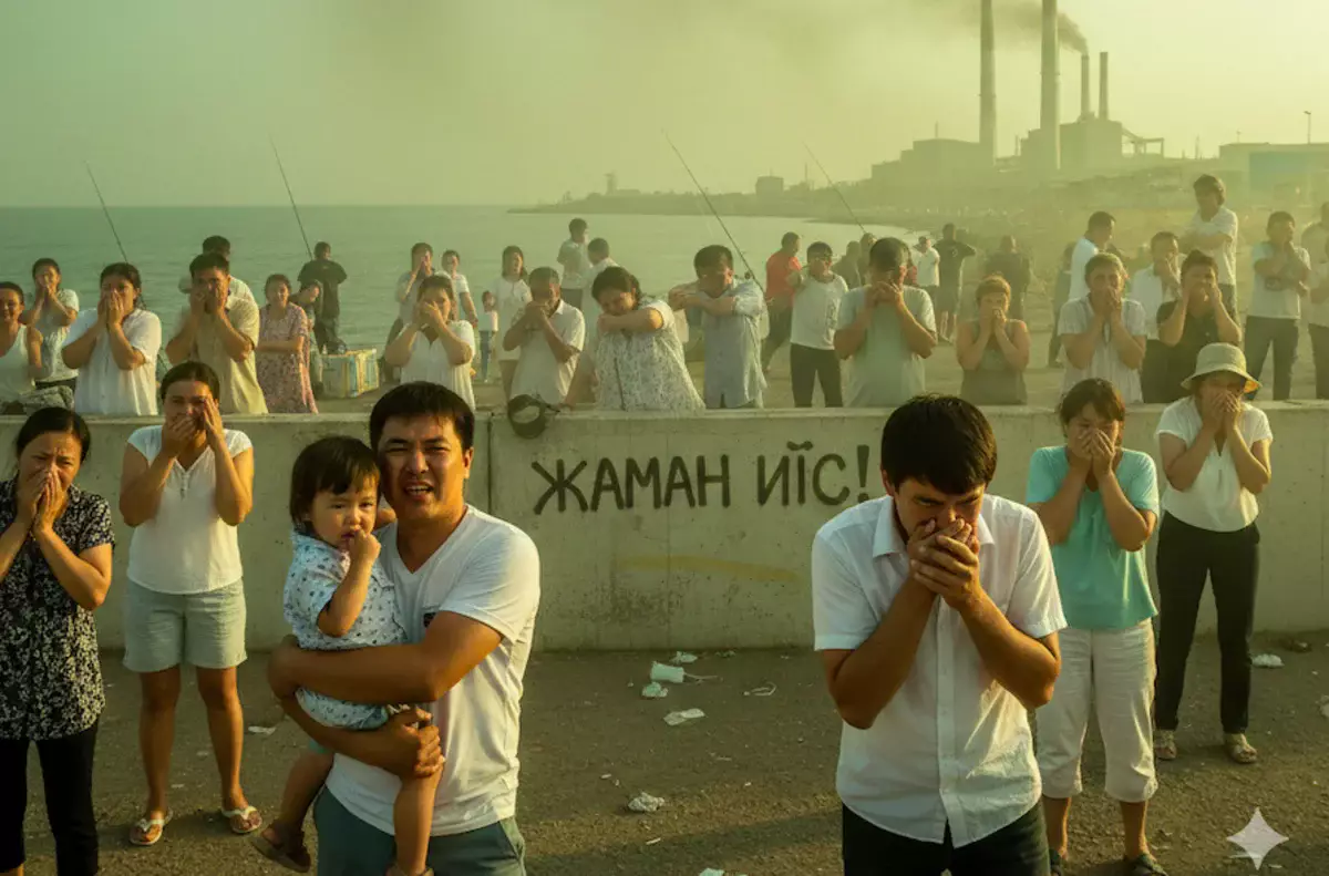 Резкий химический запах зафиксирован в Актау: оксид углерода превышен в 5 раз