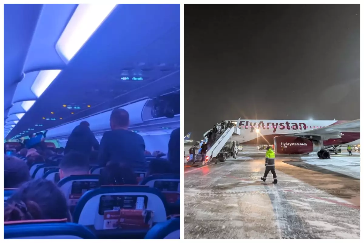 "Ақауы бар құрылғымен бірнеше рет ұштық": FlyArystan ұшқышы жолаушыларды шошытып, олар ұшудан бас тартты (видео)
