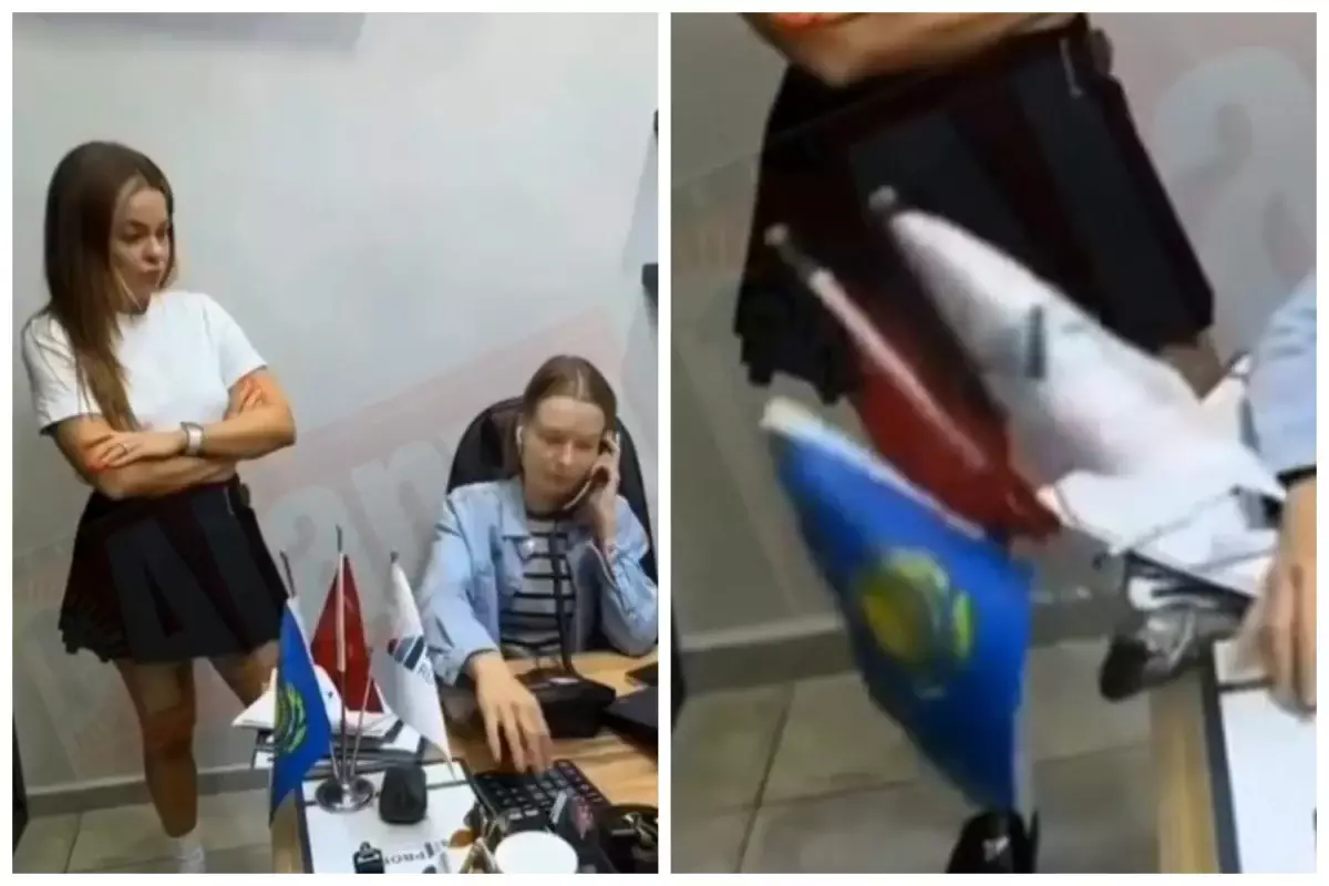 Двух девушек в Алании задержали за неуважение к флагам Казахстана и Турции