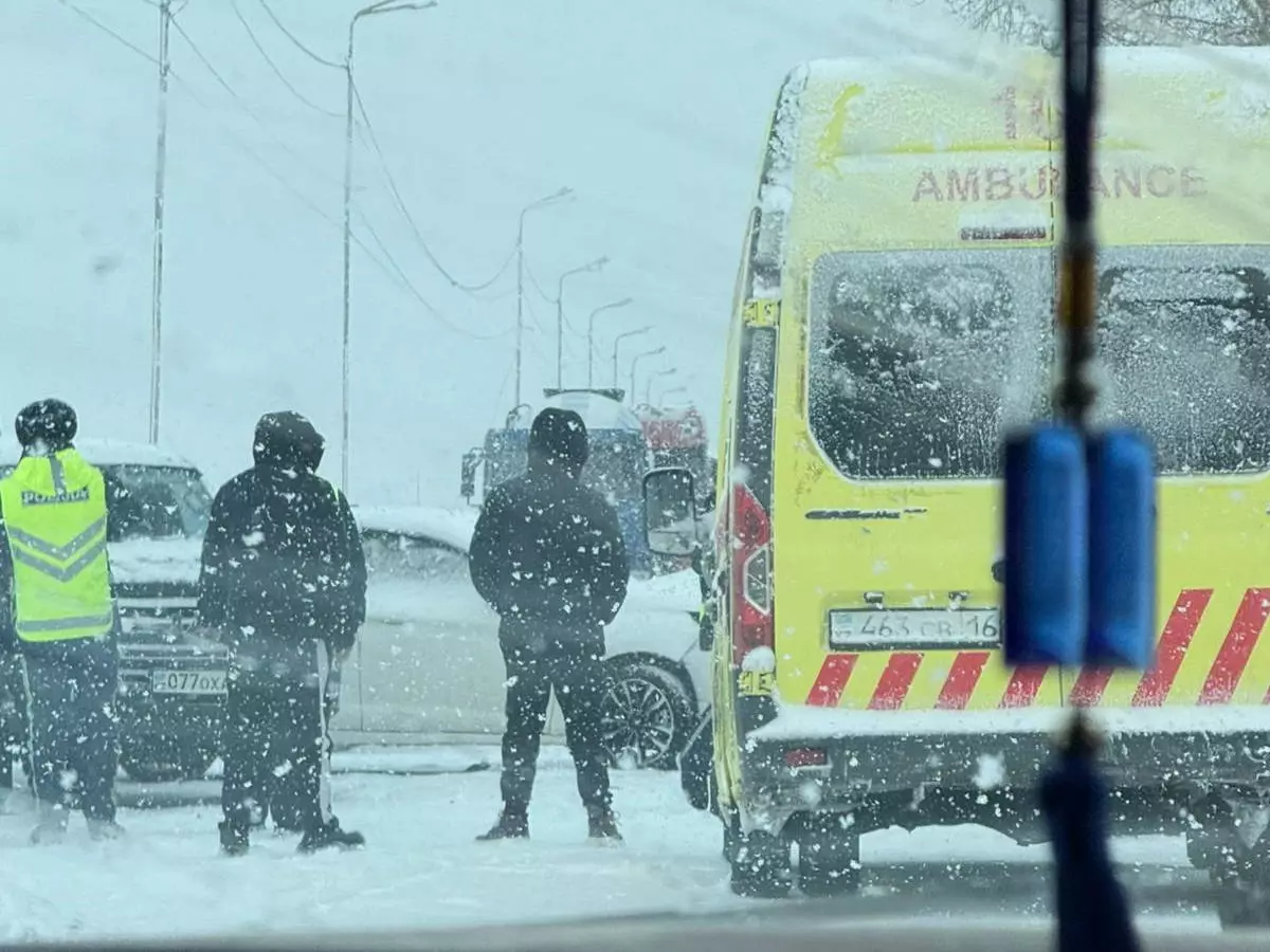 Массовое ДТП произошло в Усть-Каменогорске