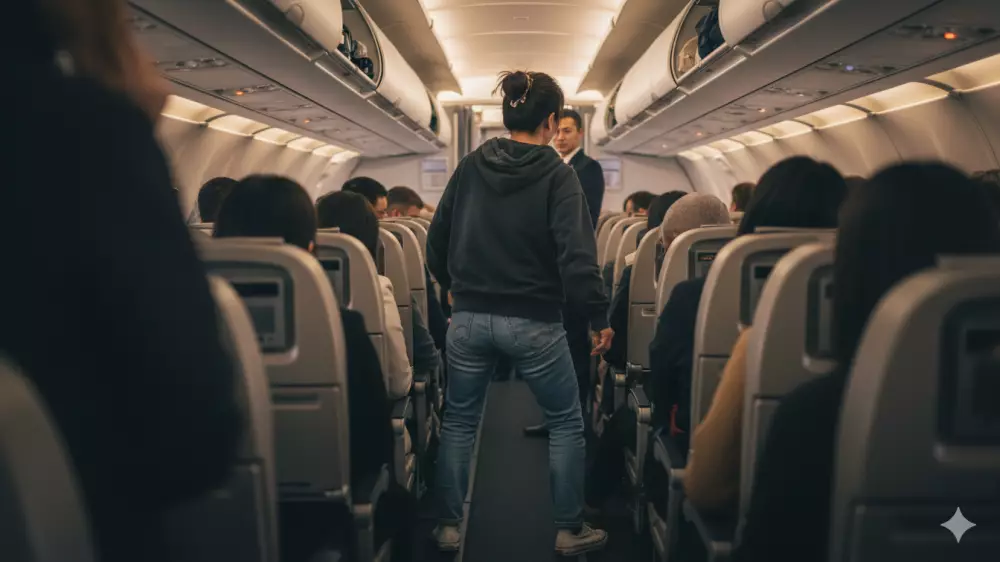 Не смогла стоять на ногах: алматинку вывели из самолета