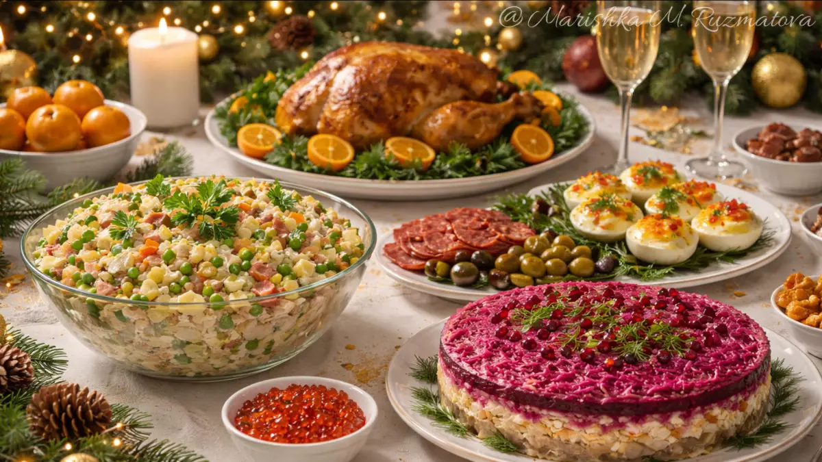 70 тысяч тенге? Сколько на самом деле стоит новогодний стол в Казахстане