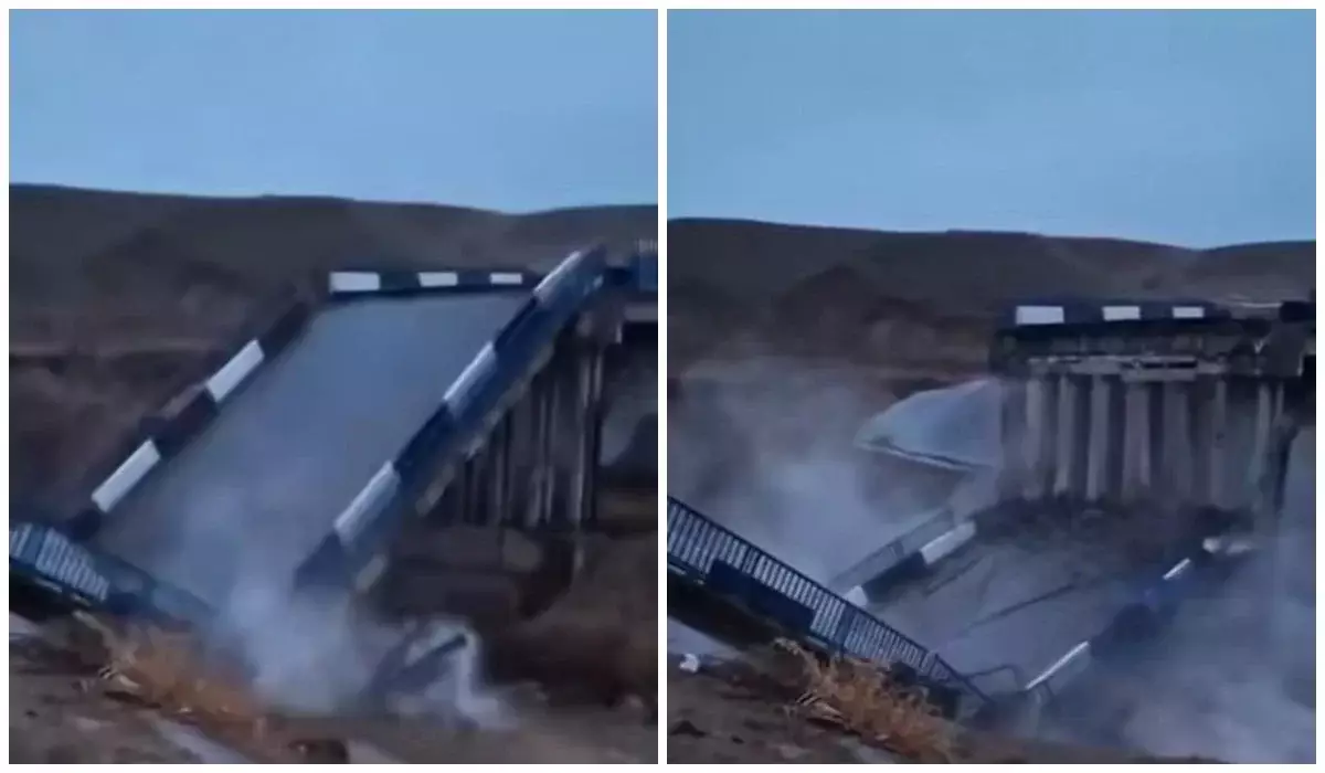 Түркістан облысында көпір құлап түсті