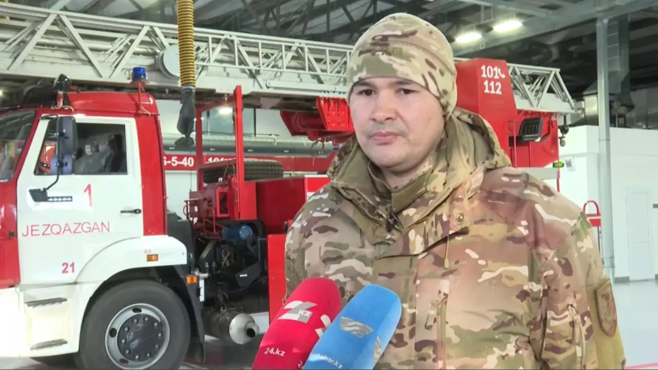 Пункт пожаротушения открыли в Жанааркинском районе