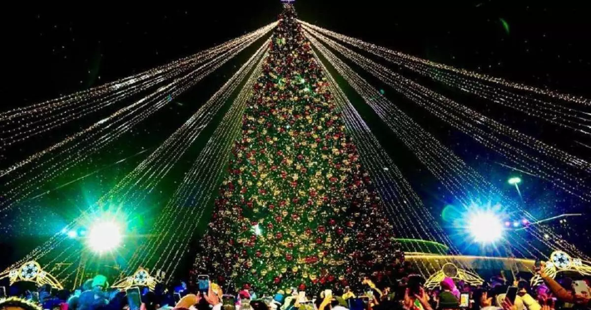  Астанада 40-тан астам жаңа жылдық шыршаның шамы бір уақытта жағылады 