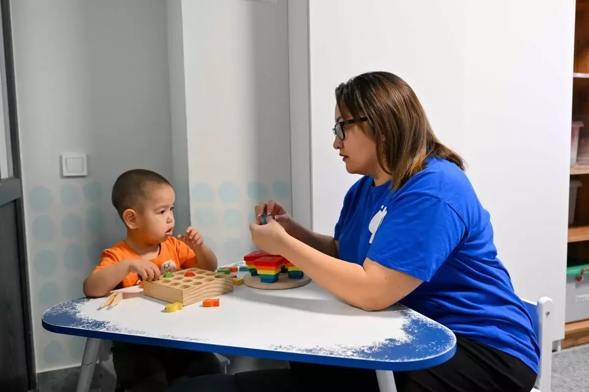 Облыс әкімі аутизмі бар балаларға арналған оңалту орталығында болды