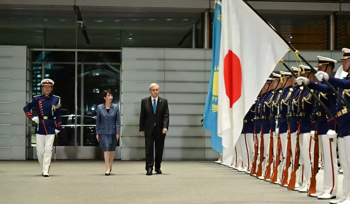 Как прошла церемония встречи Токаева в офисе премьер-министра Японии (ФОТО, ВИДЕО)