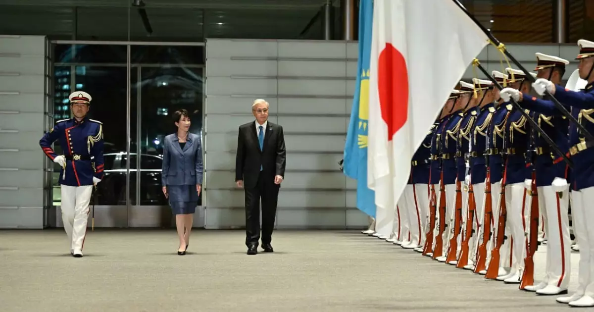   Жапония Премьер-министрінің офисінде Қасым-Жомарт Тоқаевты қарсы алу рәсімі өтті   
