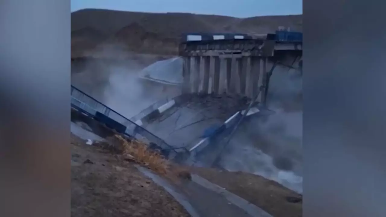 Келес ауданында көпір құлады