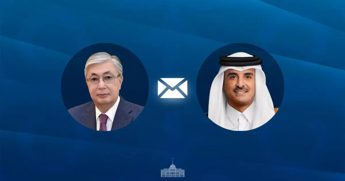  Президент Қатар Әміріне құттықтау жеделхатын жолдады    