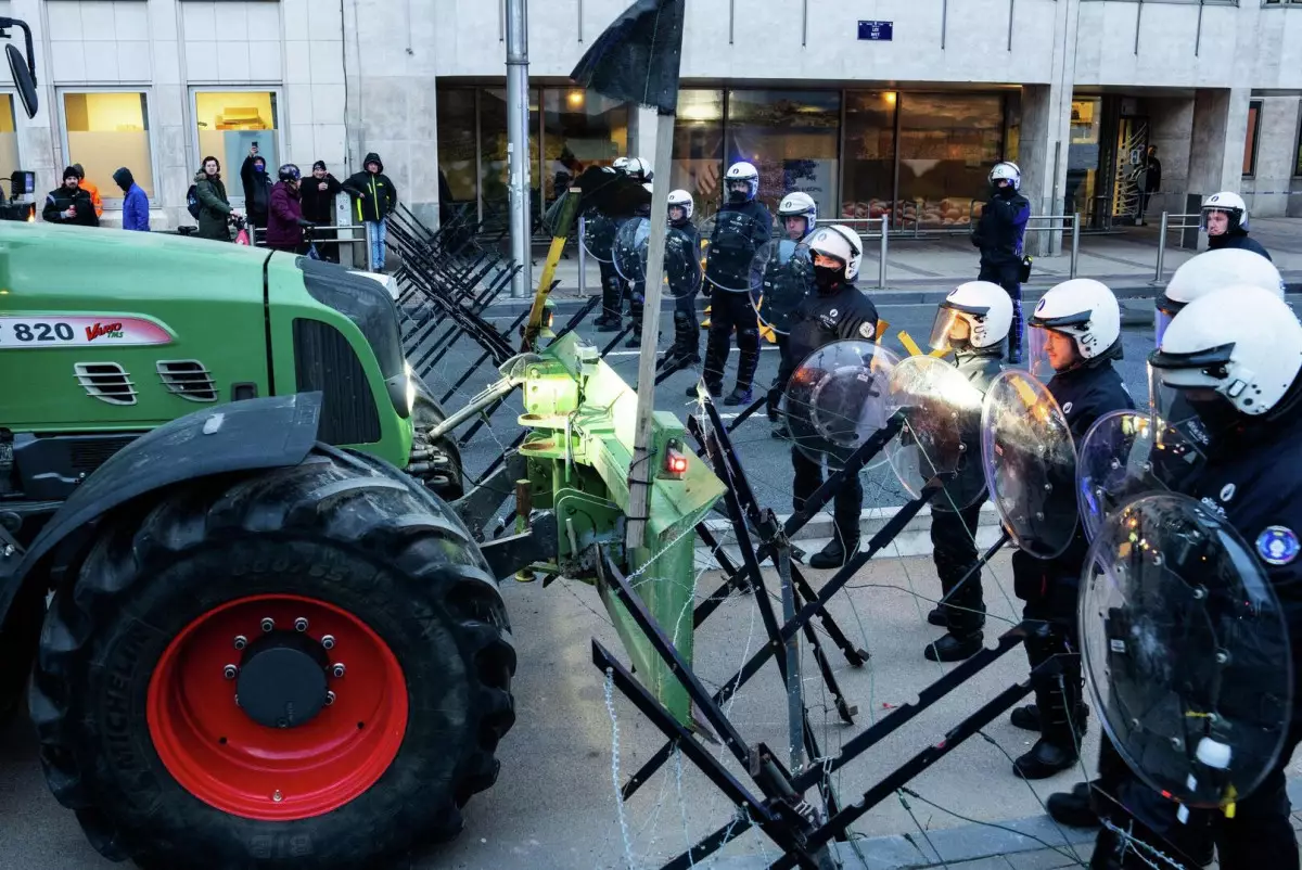 Фермеры со всего ЕС вышли на протест в Брюсселе из-за сделки с Меркосур