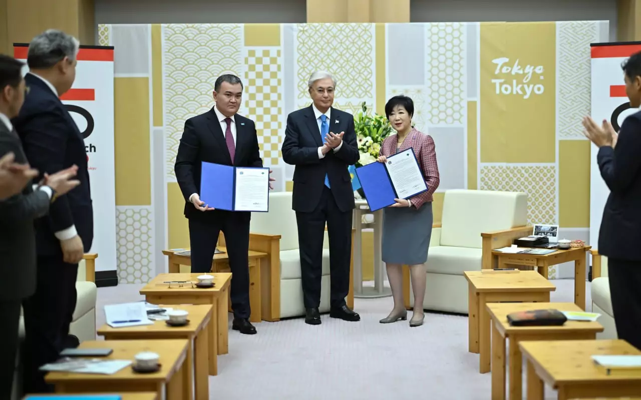 Астана и Токио подписали меморандум о взаимопонимании между столицами