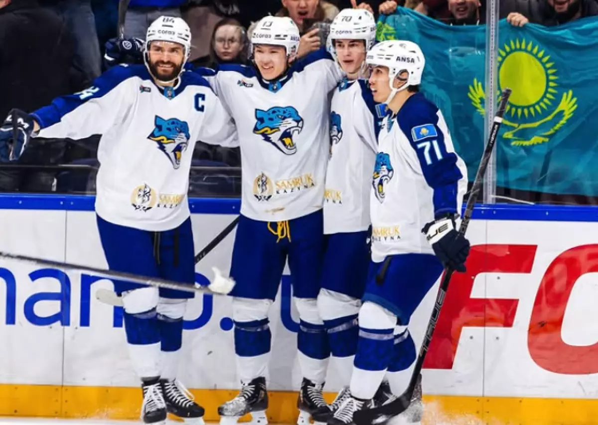 "Барыс" одержал победу над московским "Динамо" в КХЛ