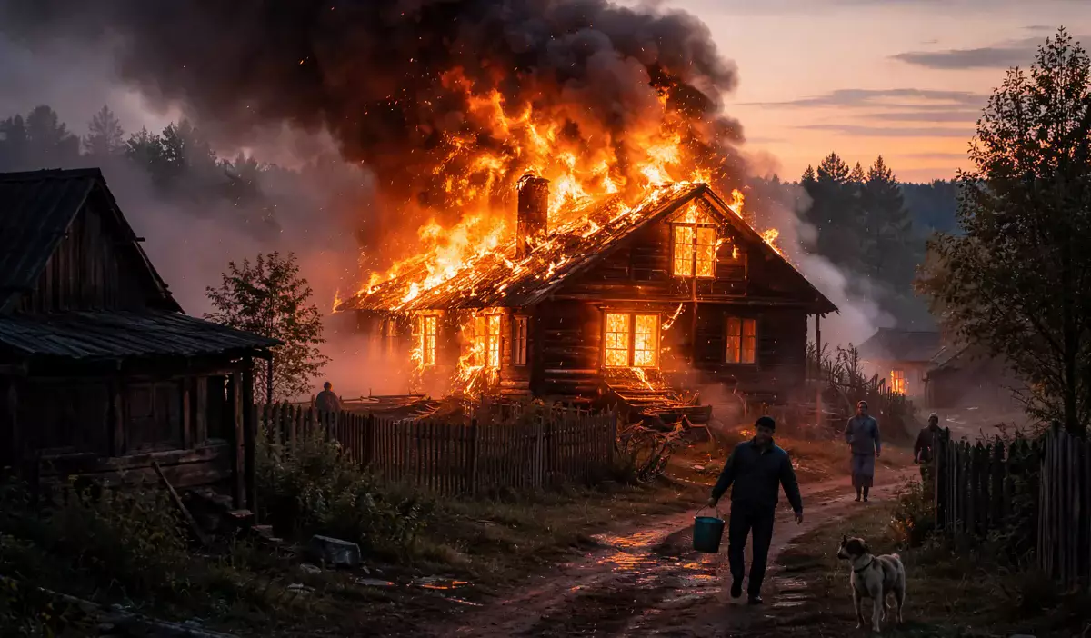 СҚО-да 84 жастағы әжей үйімен бірге өртеніп кетті