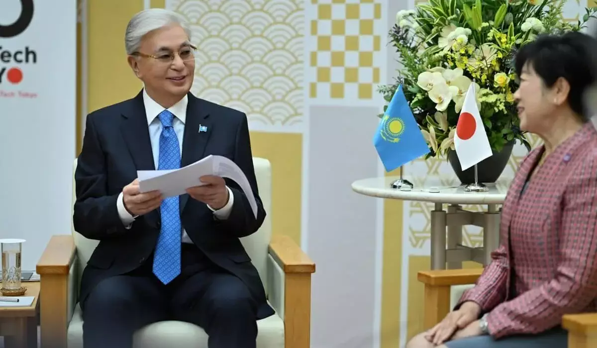 «Қош келдіңіз!»: губернатор Токио поприветствовала Токаева на казахском языке (ВИДЕО)