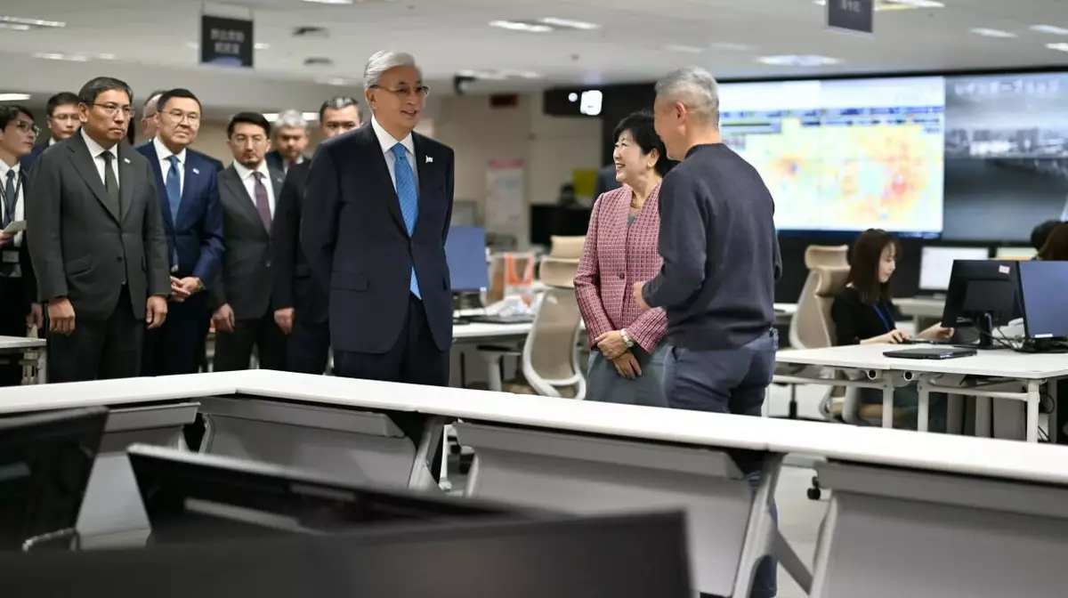 Президент РК посетил главный центр управления ЧС Токио