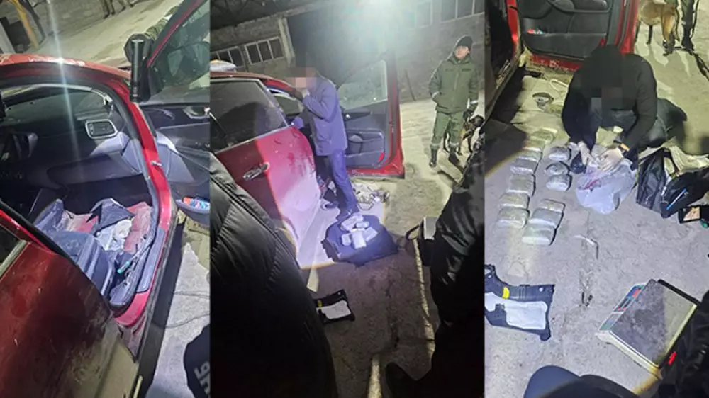 Партия наркотиков с маркировкой “999“ задержана на границе в Жамбылской области