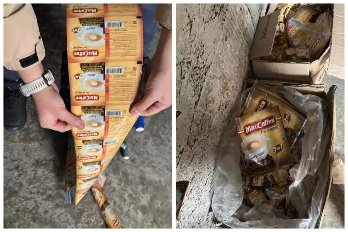 "4000-нан аса қаптама": Шымкентте жалған MacCoffee зауыты анықталды