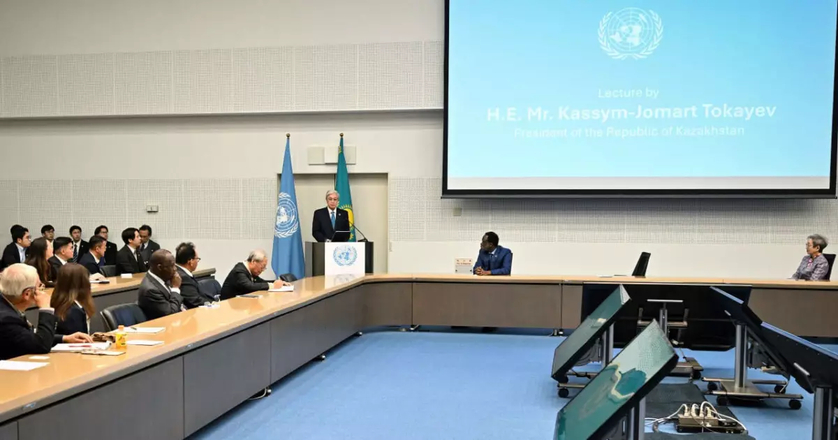   Президент Алматыда БҰҰ университетінің өңірлік филиалын құруды ұсынды   