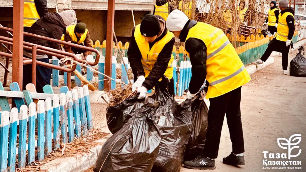 «Таза Қазақстан» бастамасын жүзеге асыру: 795 мың тонна қалдық жиналды
