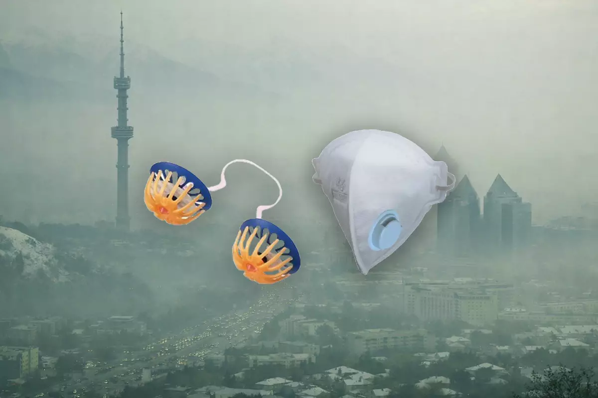 Алматылықтар арасында маска мен мұрын фильтрі танымал бола бастады: Лас ауадан қорғайтын құралдар шынымен тиімді ме