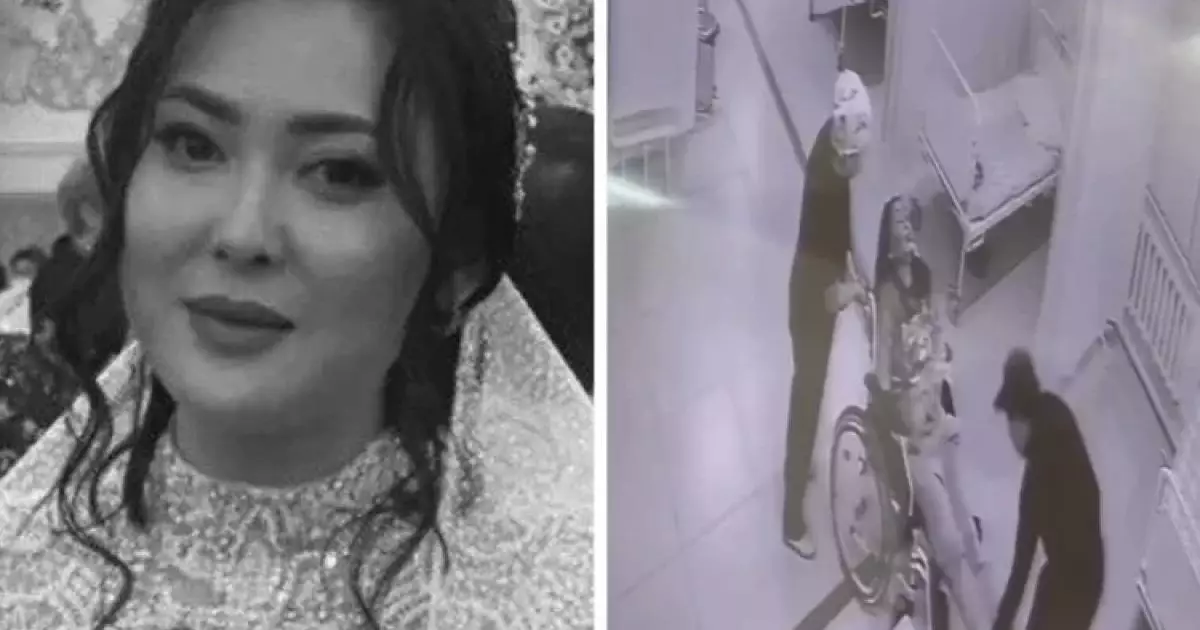  Марқұм Айзат Жұманованың ауруханаға жеткізілген сәті бейнекамераға түсіп қалған (ВИДЕО) 