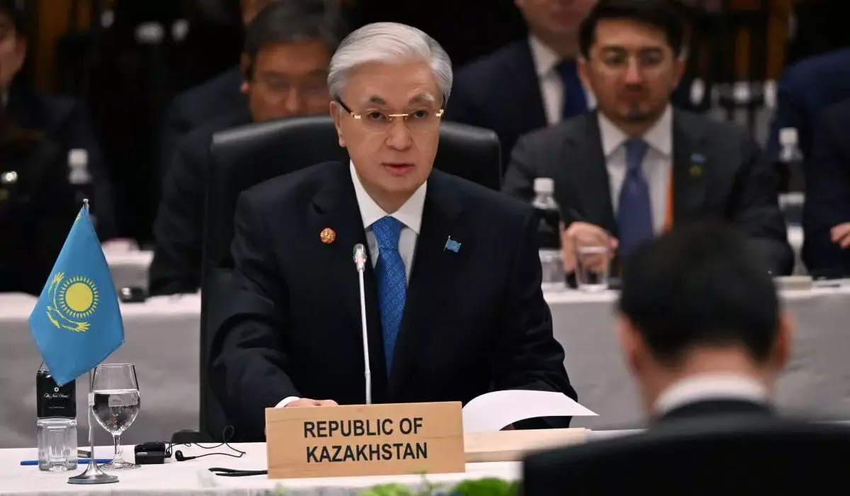 Токаев выступил на первом саммите Диалога «Центральная Азия – Япония»