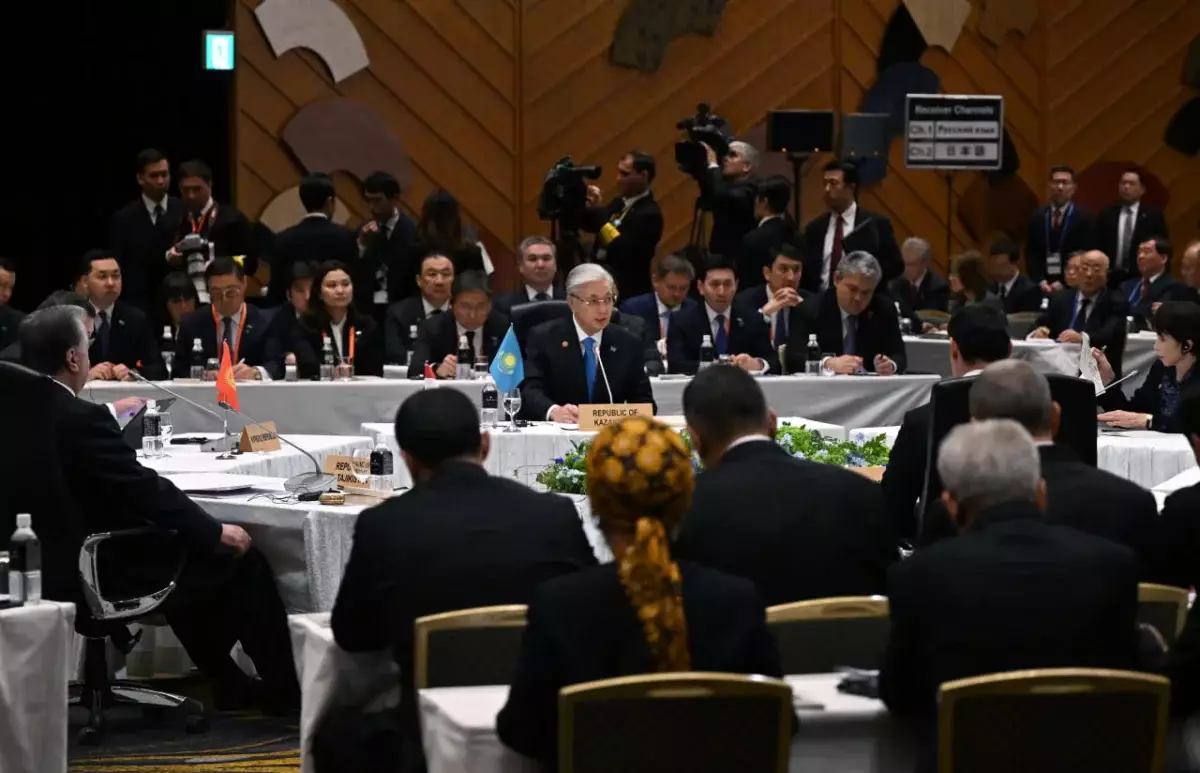 Токаев выступил на первом саммите Диалога «Центральная Азия – Япония»