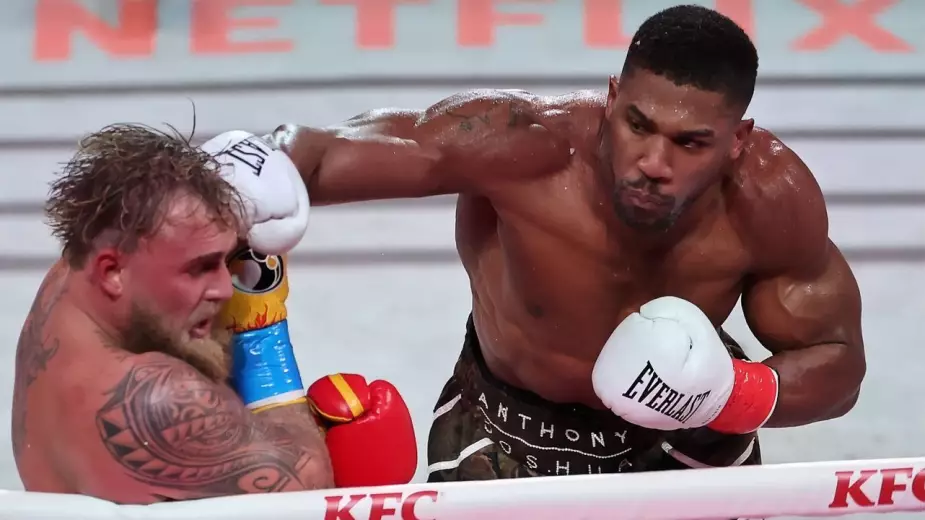 Энтони Джошуа - Джейк Пол: видео полного боя и видео нокаута