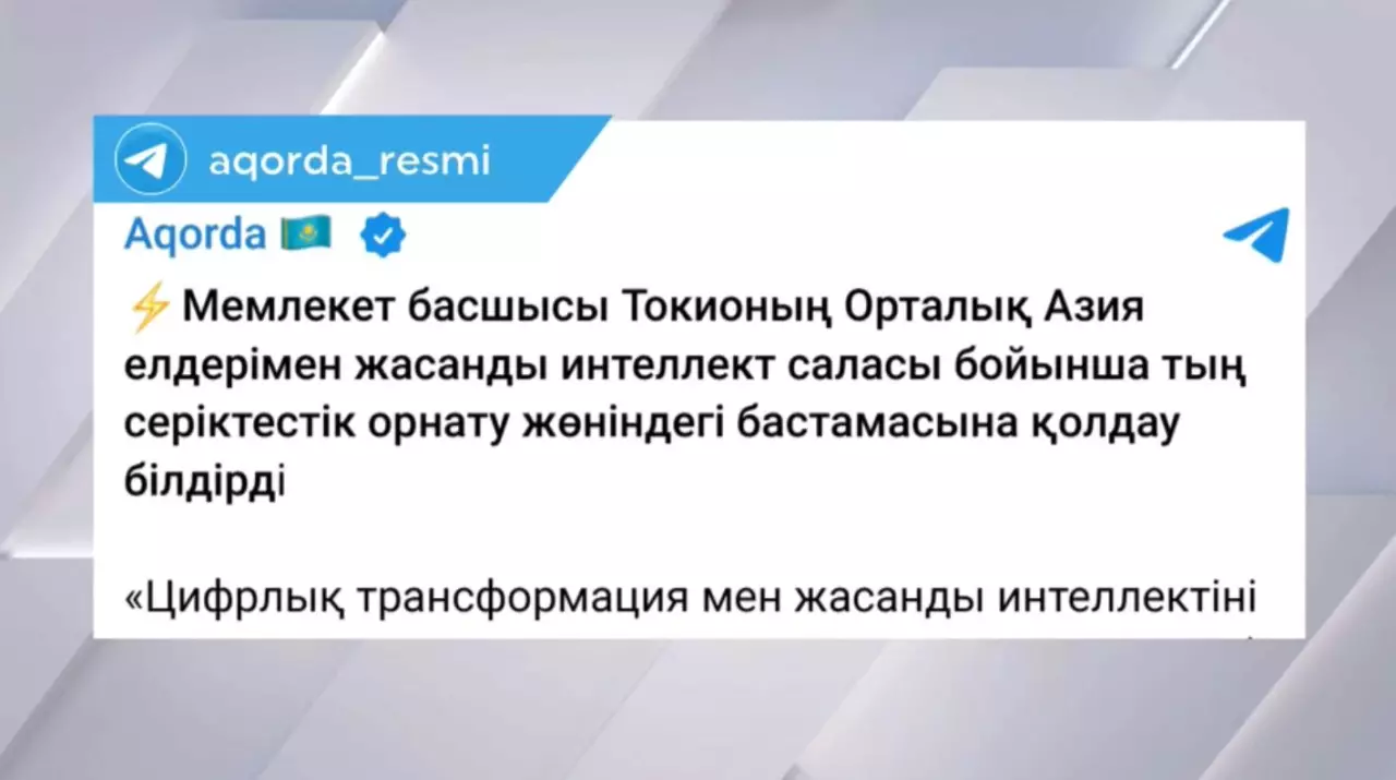 Қазақстан – Жапония: цифрлық трансформация мен ЖИ саласындағы серіктестік