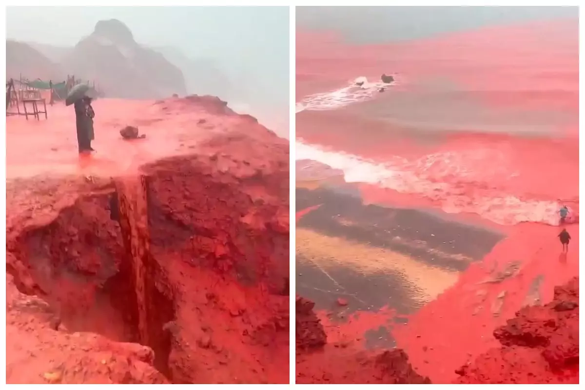 Таяу Шығыста жауған "қанды жаңбыр" ақырзаманның белгісі деп танылды (видео)