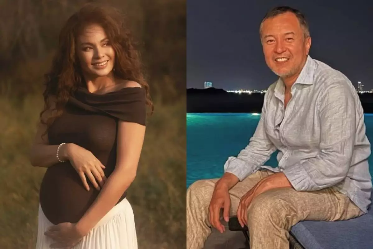 «Тағы бір Томирис келеді»: Ақан Сатаевтың екінші әйелі сәбиінің жынысын жариялады (ФОТО)