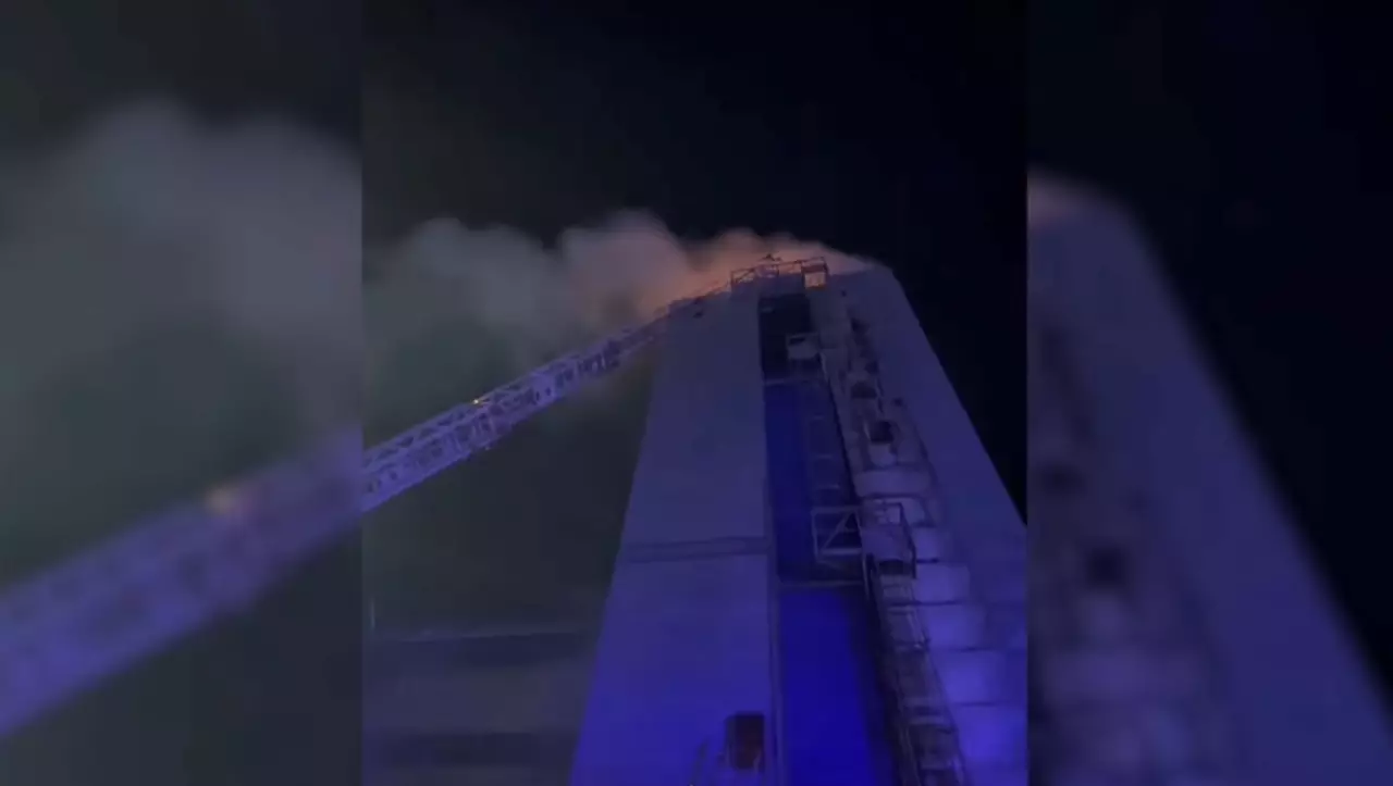 Петропавлда күнбағыс дәндері сақталған кептіргіш өртенді