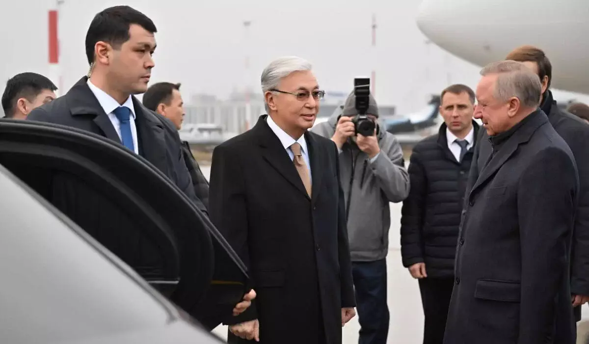 Касым-Жомарт Токаев прибыл в Санкт-Петербург