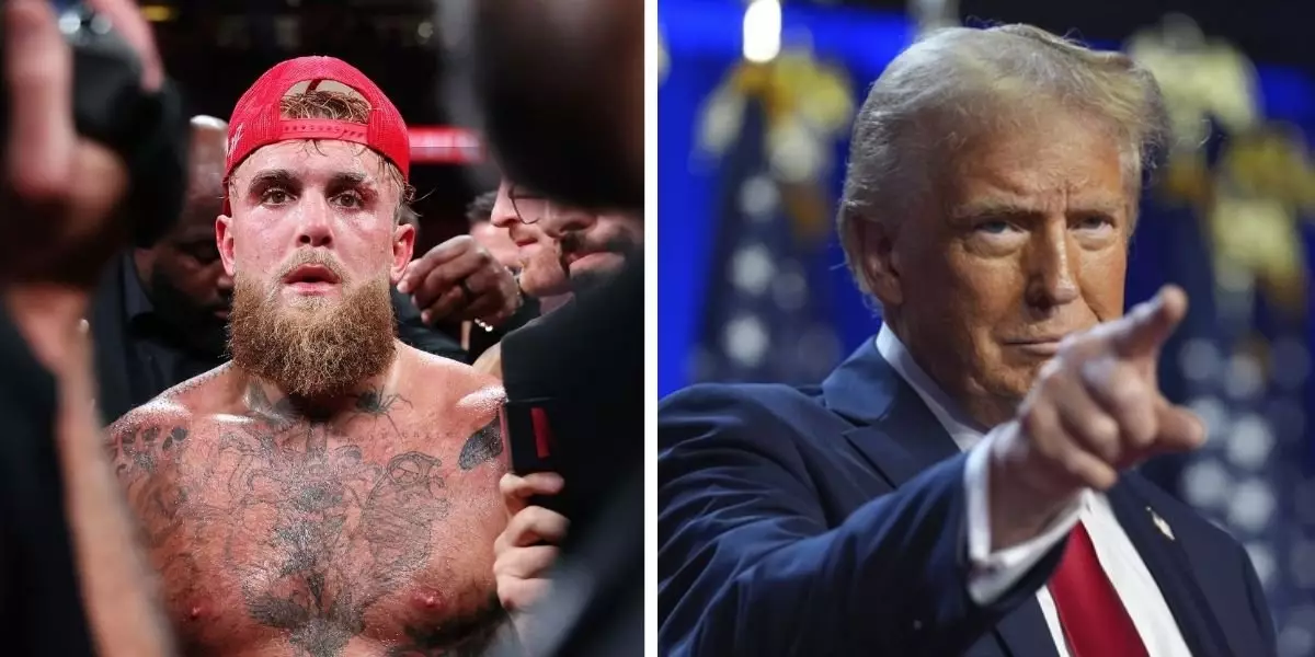 Дональд Трамп поддержал Джейка Пола после тяжелого нокаута от Энтони Джошуа