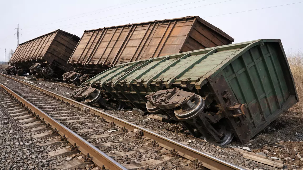 Жамбыл облысында жүк вагондары соқтығысып, рельстен шықты