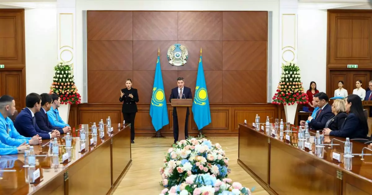  Сурдлимпиада ойындарының жүлдегерлері мемлекеттік наградалармен марапатталды 