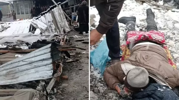 В Андижанской области на рынке обрушился торговый прилавок