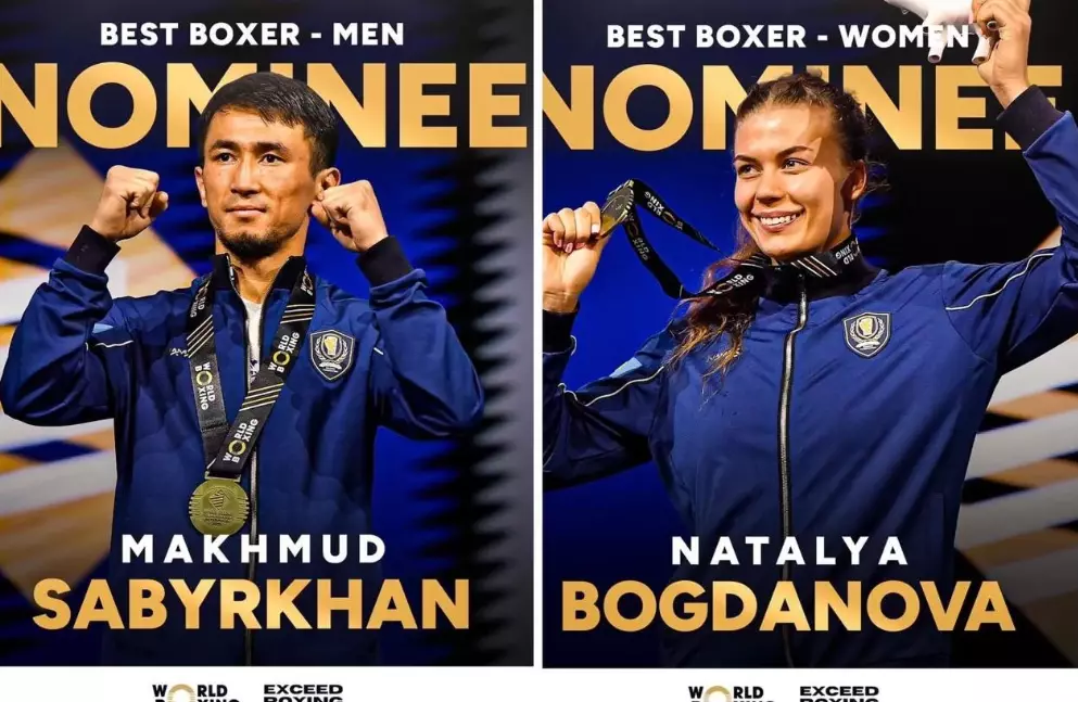«Жылдың үздік боксшысы»: Махмұд Сабырхан мен Наталья Богданова аталмыш атаққа үміткер