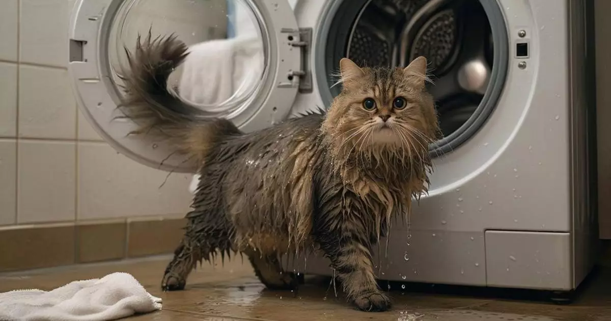  Талдықорғанда әйел мысығын кір жуғыш машинаға салып «жуған» 