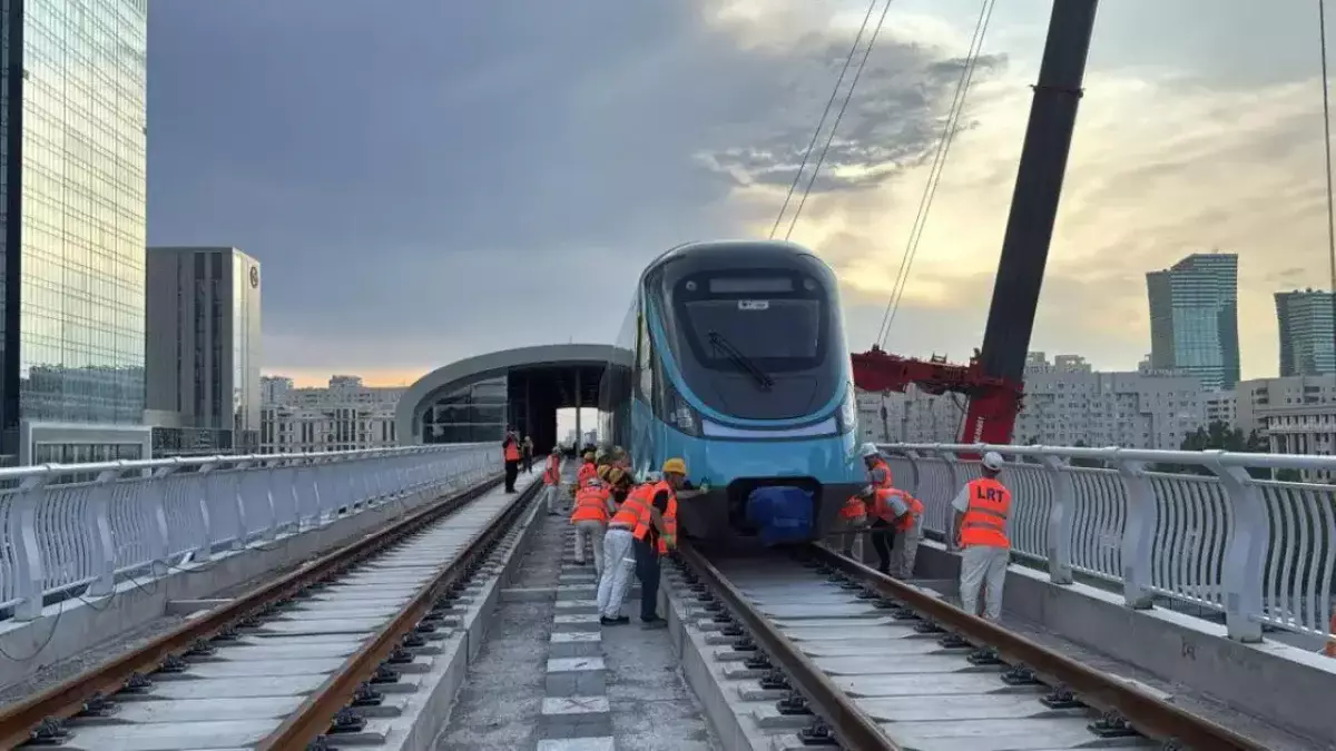 LRT в Астане готовят к запуску весной 2026 года