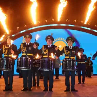 Казахстанские военные музыканты вернулись с успехом с международного фестиваля в Дохе