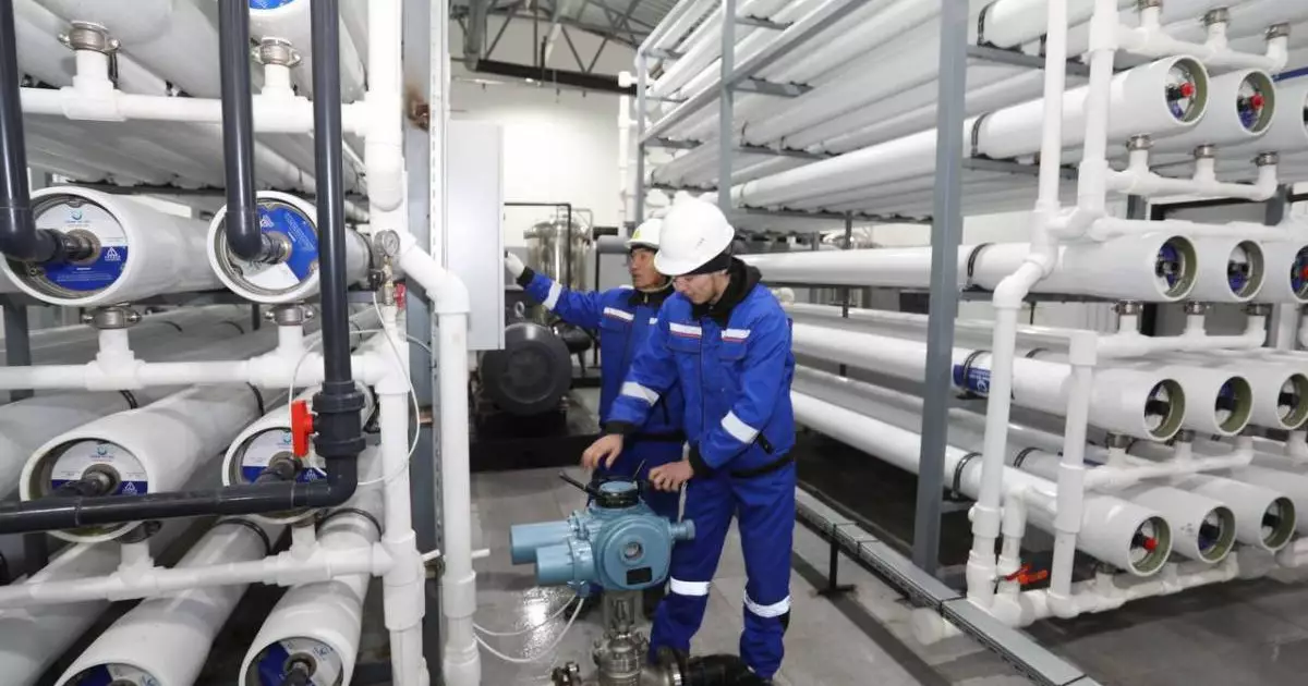  Маңғыстау облысында су тұщыту зауыты іске қосылды 