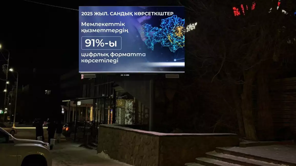 Ел өңірлерінде мемлекеттік жобалар мен жетістіктер LED-экрандарда көрсетіле бастады