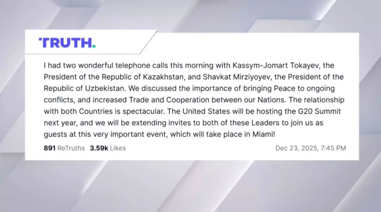 АҚШ басшысы Президент Қ. Тоқаевты «G20» саммитіне шақырды   