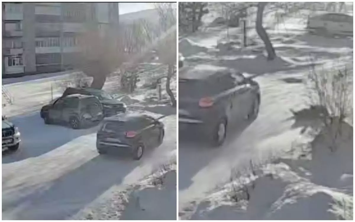 Риддерде такси жүргізушісі аулада баланы қағып, жарақаты жоқ екенін көрген соң оқиға орнынан кетіп қалған